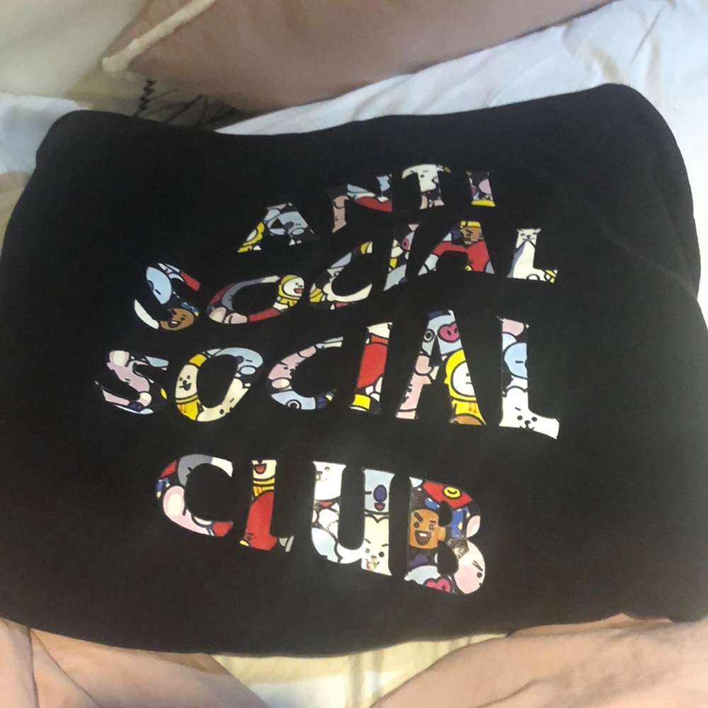 Anti social club hoodie